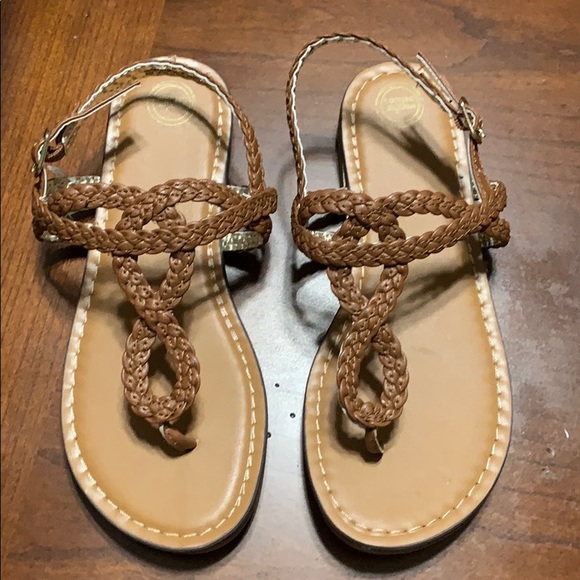 wonder nation Other - Criss-Cross Braided Sandal Little Girls